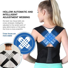 Adjustable Back Posture Belt - Instant Pain Relief & Back Support | حزام قابل للتعديل لتصحيح وضعية الظهر - تخفيف فوري للألم ودعم للظهر