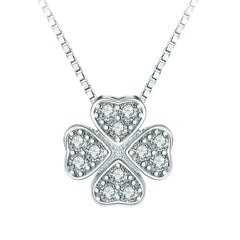 Magnetic Silver Flower Pendant | قلادة زهرة فضية مغناطيسية