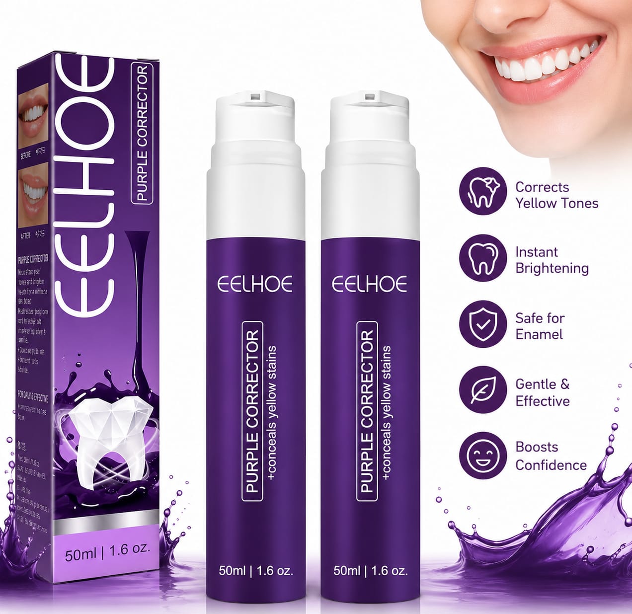 EELHOE PURPLE TOOTHPASTE