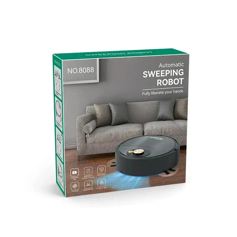 3-IN-1 Automatic Robot Vacuum Cleaner | مكنسة روبوت أوتوماتيكية 3 في 1