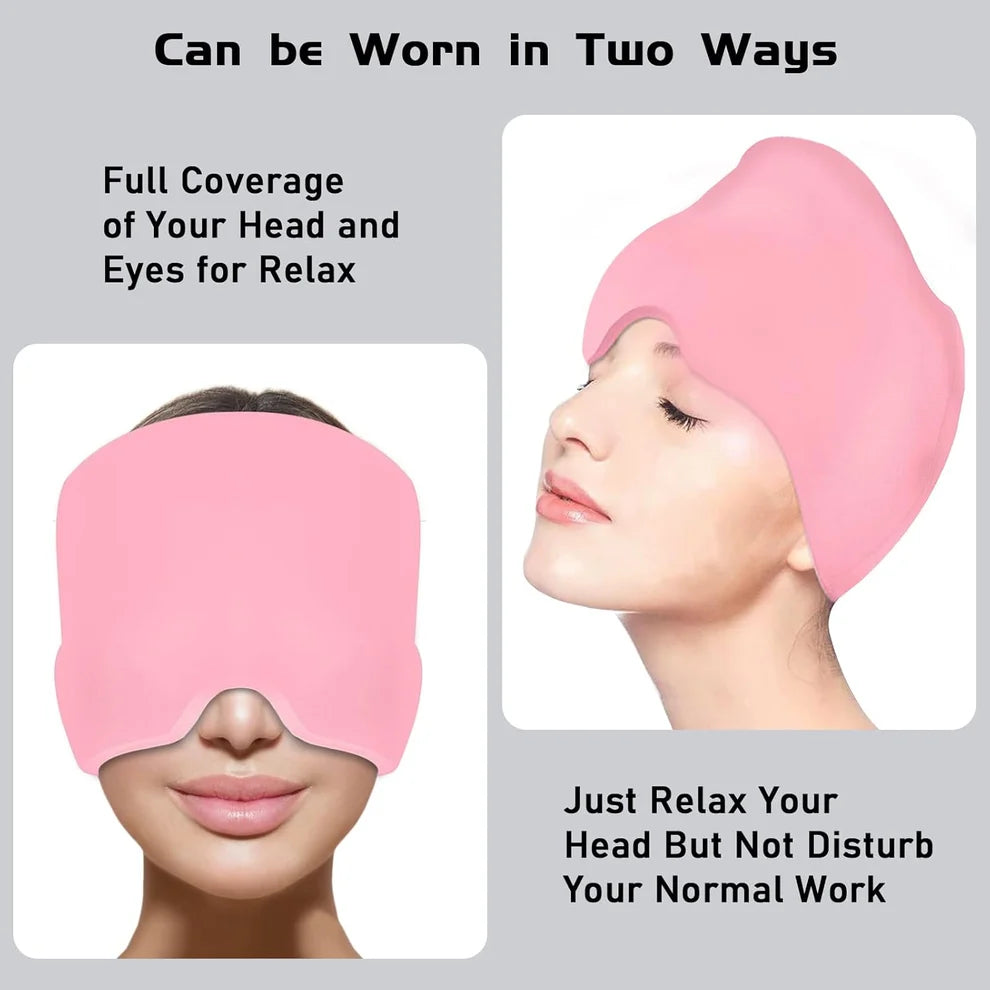Migraine Relief Cap – Hot & Cold Therapy Headache Relief Cap  قبعة تخفيف الصداع النصفي – قبعة العلاج بالحرارة والبرودة لتخفيف الصداع